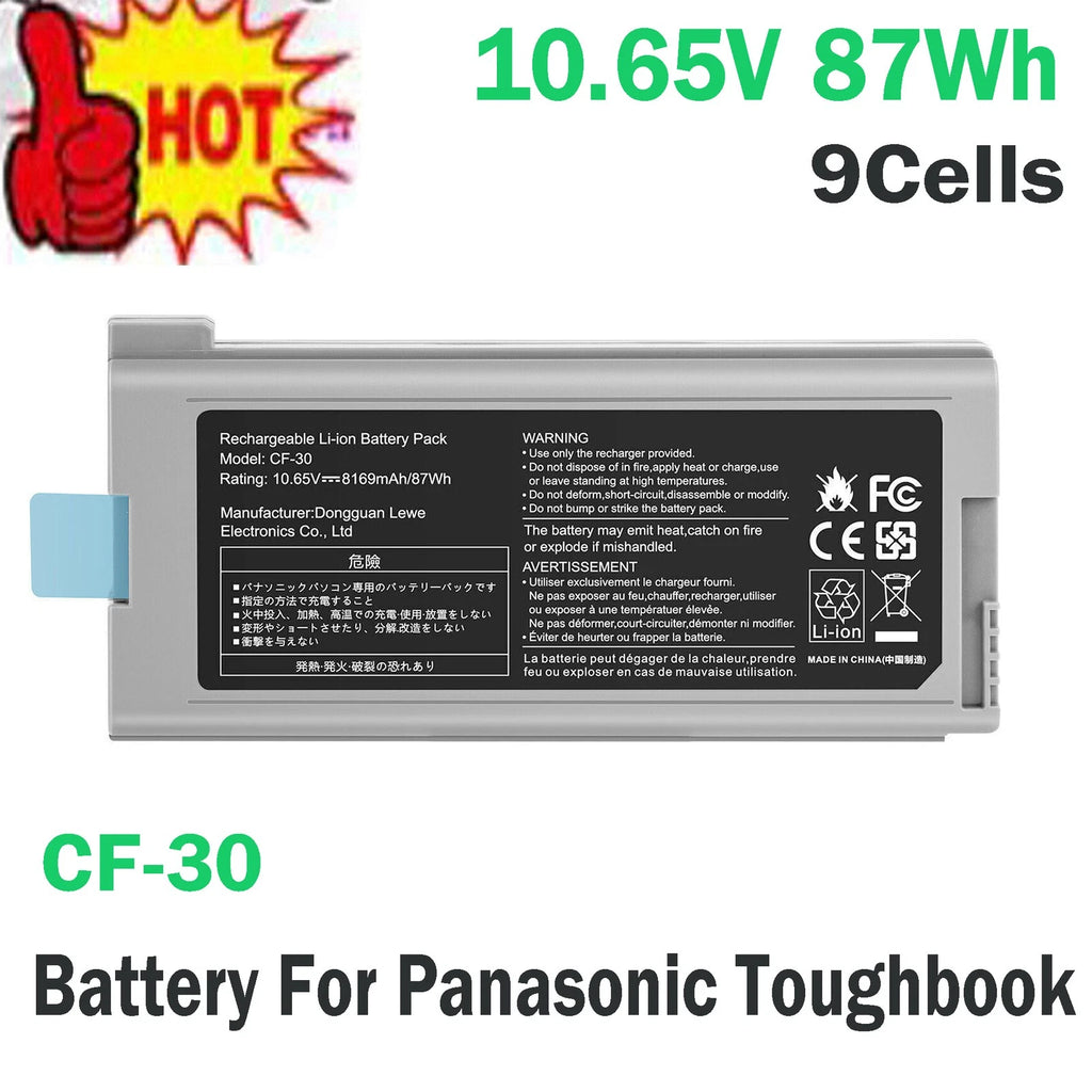 ??CF-30 Battery For Panasonic Toughbook CF-31 CF-52 CF-53 CF-VZSU46 CF-VZSU1430U