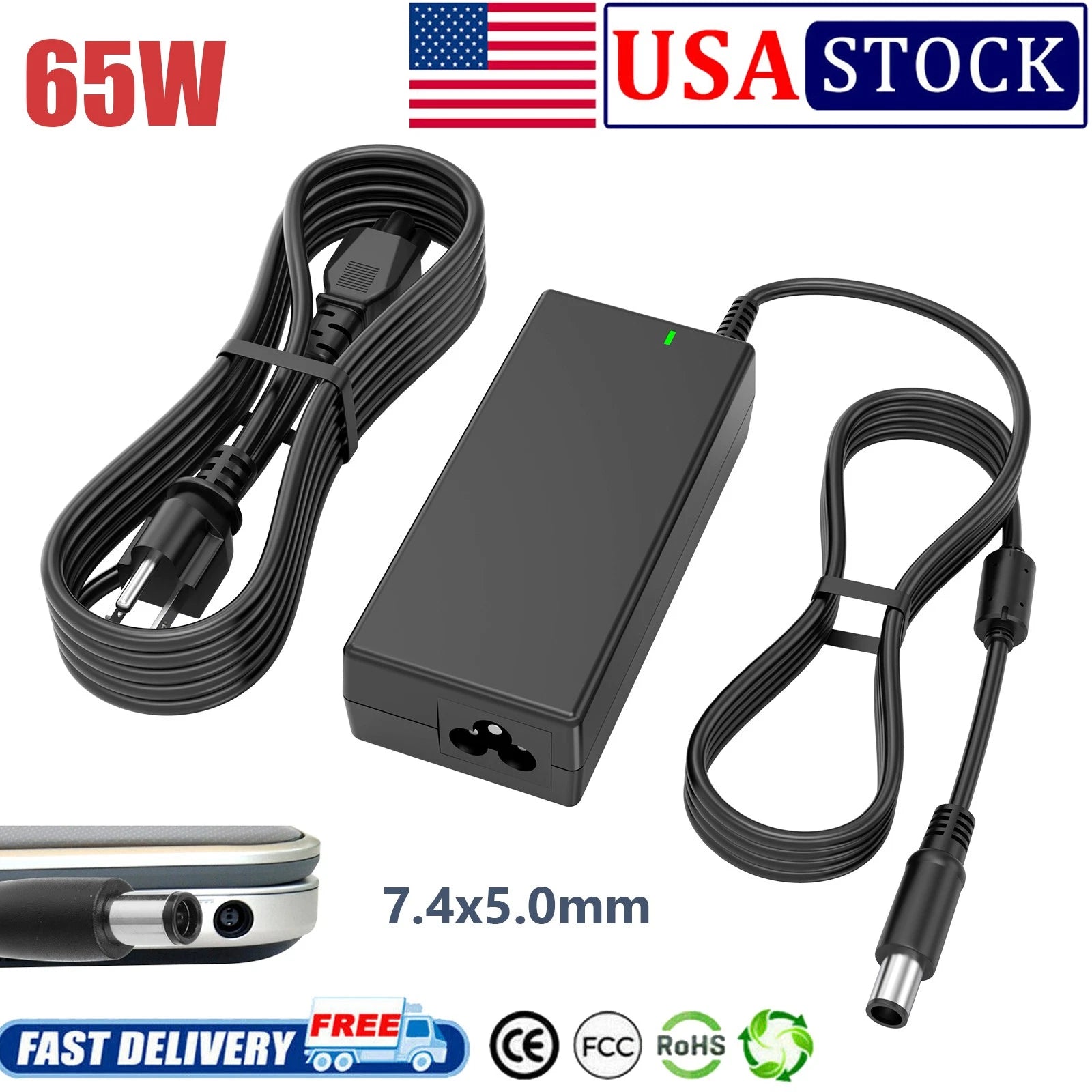 Ac Adapter Charger for Dell Inspiron 15 1525 1501 1545 5748 1564 1520 1526 1546