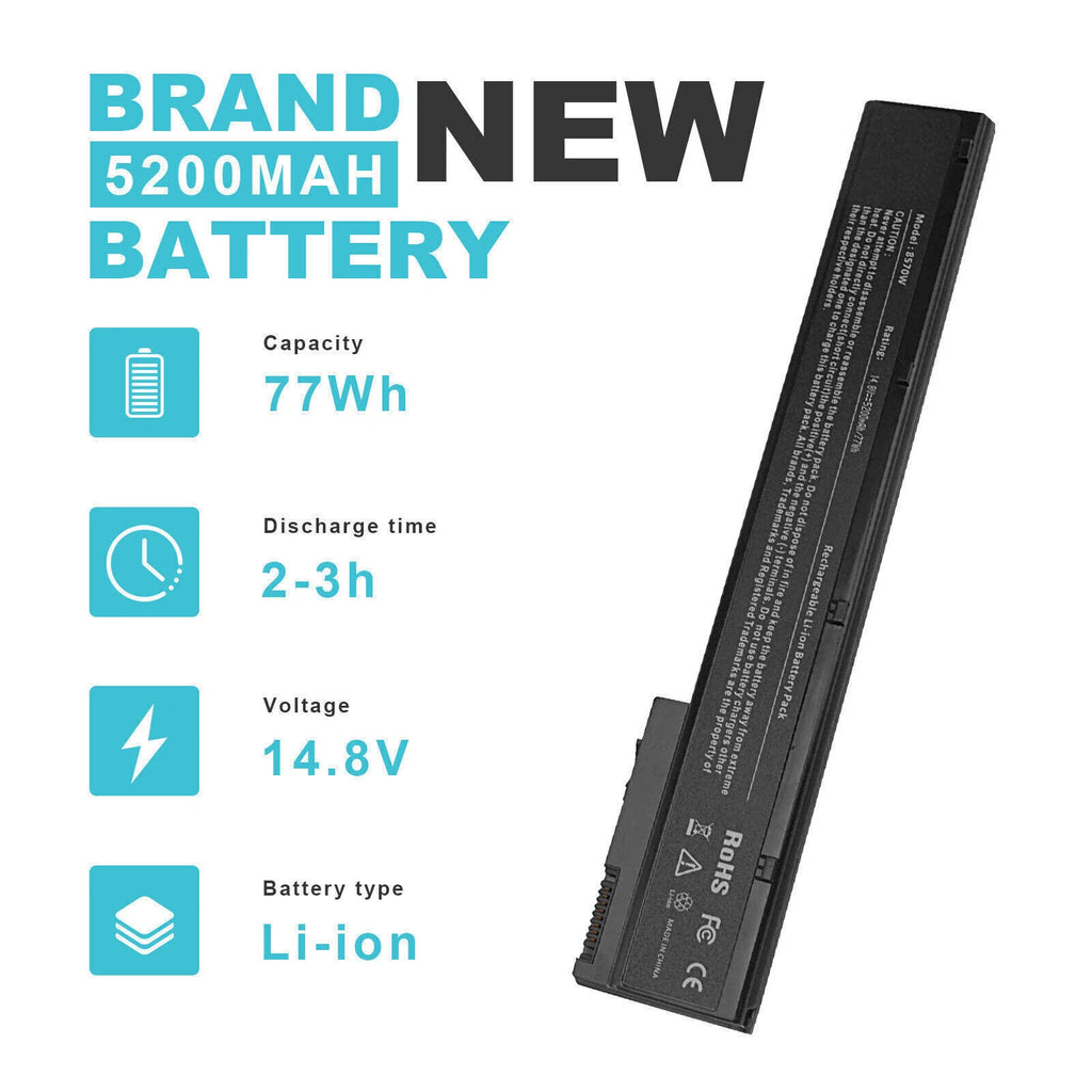For HP Battery VH08 VH08XL for Hp EliteBook 8560w 8570w 8760w 8770w HSTNN-IB2P