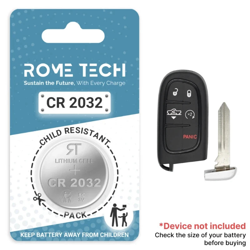 Key Fob Battery Replacement for Dodge RAM 2018 2017 2016 2015 2014 2013