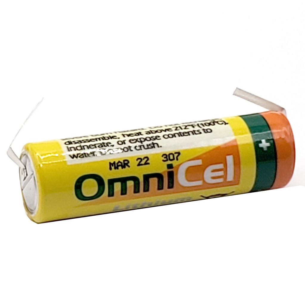 OmniCel ER14505HD 3.6V AA Lithium Battery w/ Tabs Sensors Detectors