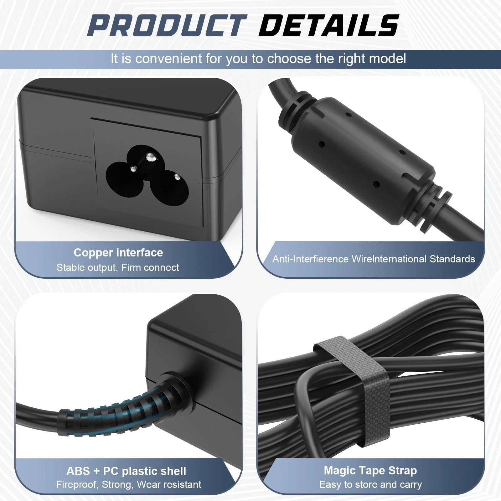 65W AC Adapter with Blue Tip Power Cord For HP Laptop Charger HP Pavilion x360