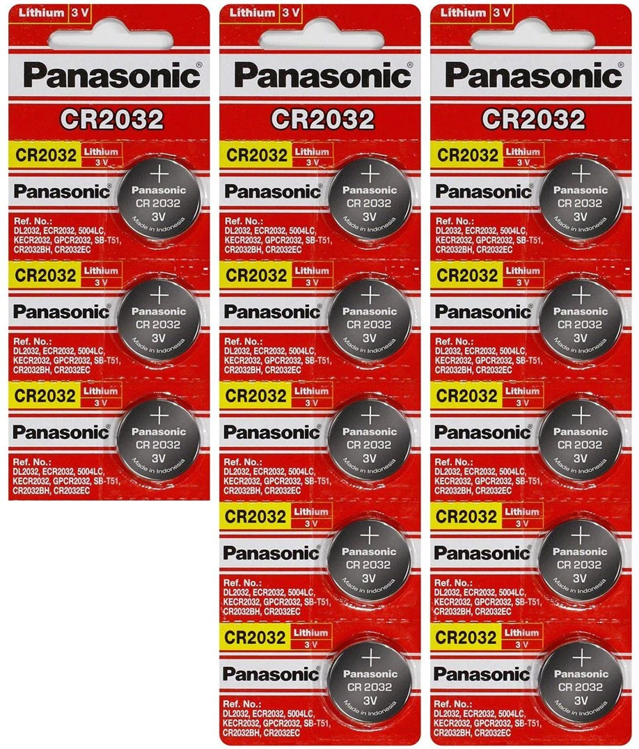 13 x SUPER FRESH Panasonic ECR2032 CR2032 Lithium Battery 3V Coin Cell Exp. 2028