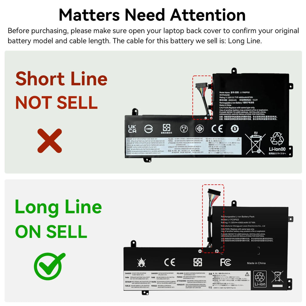 Battery for Lenovo Legion Y540-15IRH Y7000P Y7000 L17L3PG1 L17M3PG1 L17M3PG2