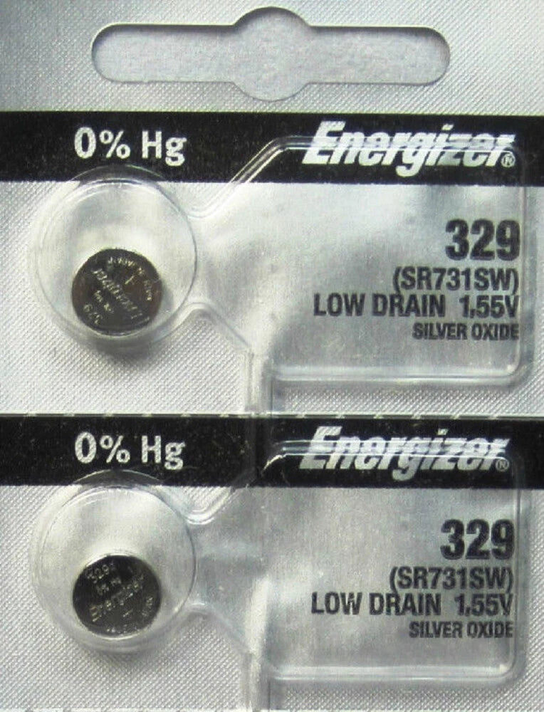 3 Energizer 329, SR731SW, V329, D329, S42, 24, 363,Button Cell Batteries