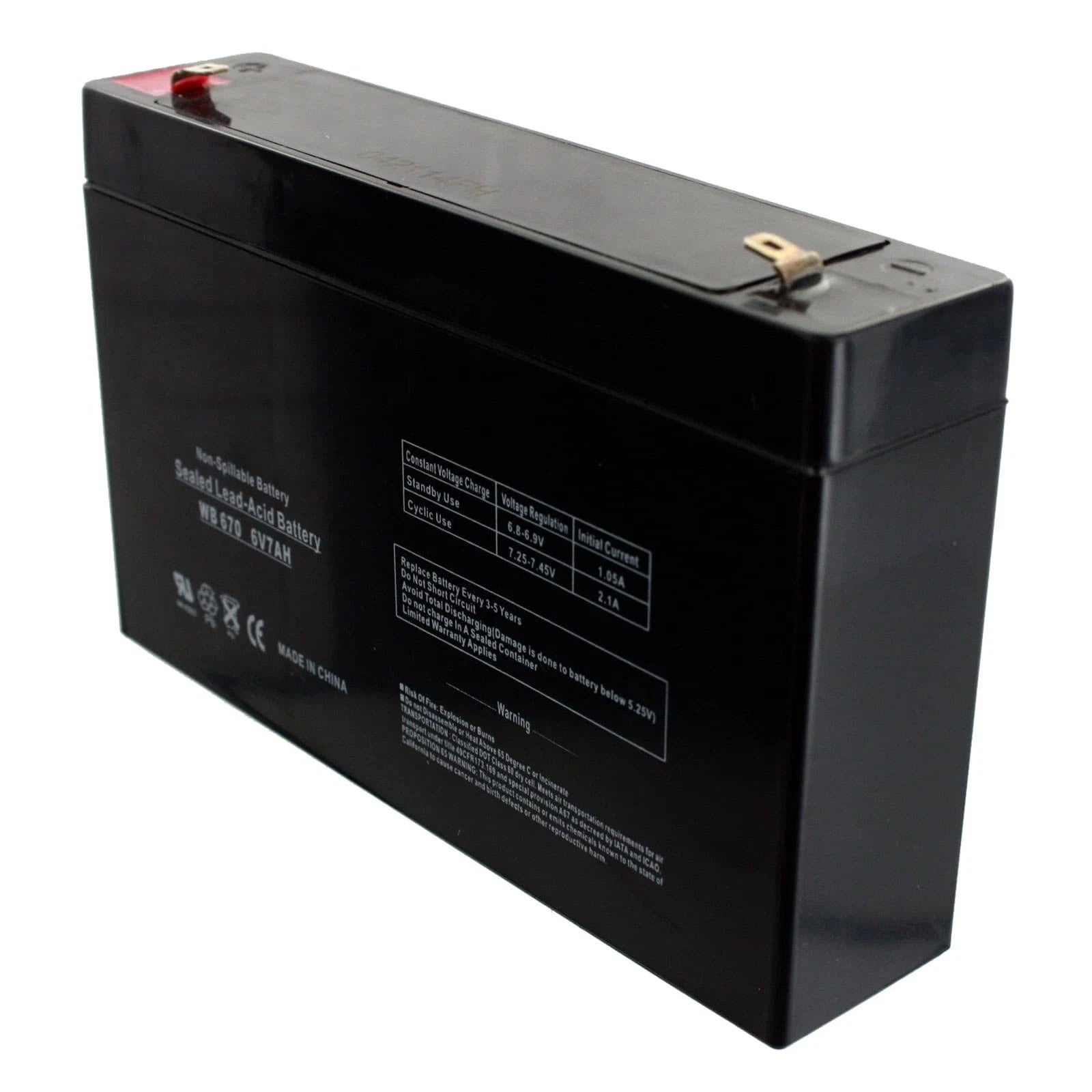 NEW 2PC 6V 7Ah SLA Battery EB670 SLA For UB670, PS670, D5734