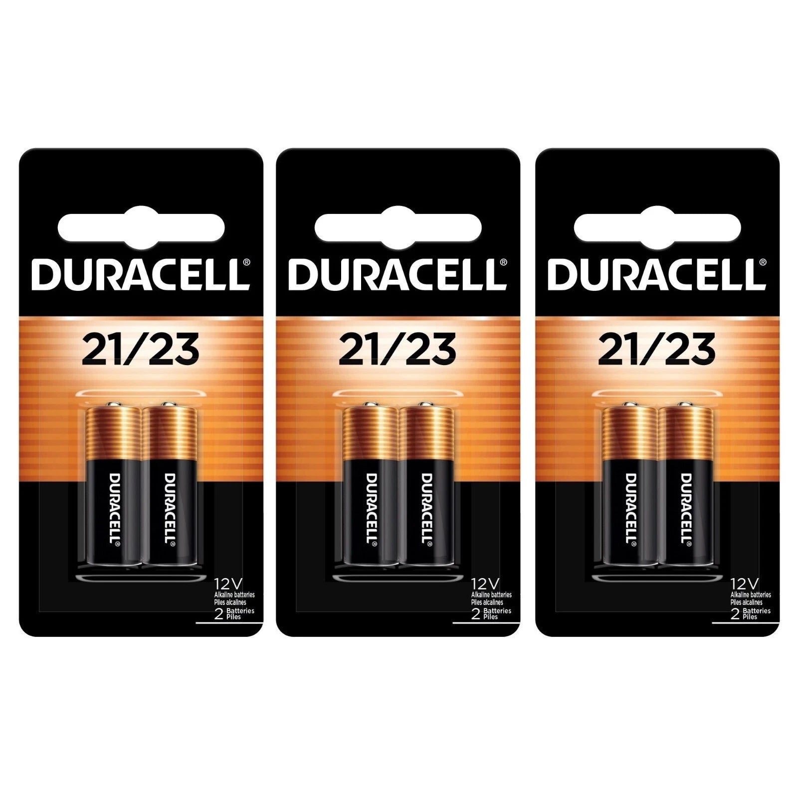 6 21/23 Duracell 12V Alkaline Batteries (8LR50, A23, MN21, Security)