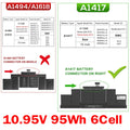 ??LOT A1417 Battery For MacBook Pro15" Retina A1398 Only For Mid 2012 Early 2013