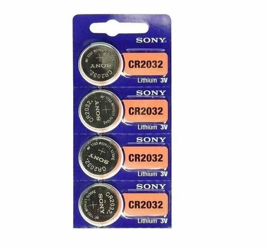4 NEW SONY CR2032 3V Lithium Coin Battery Expire 2025 FRESHLY NEW - USA Seller