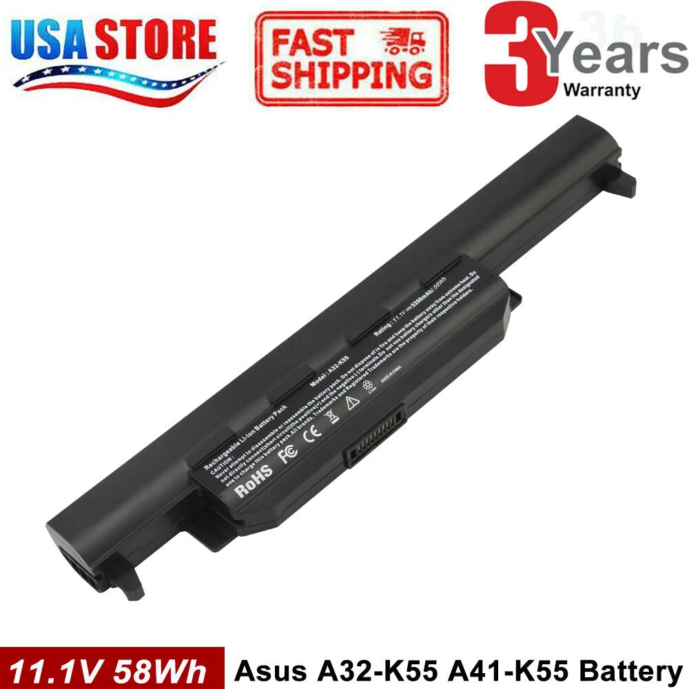 A32-K55 Battery for Asus Asus U57A X55 X55C X55U X75 K55A K55N R500