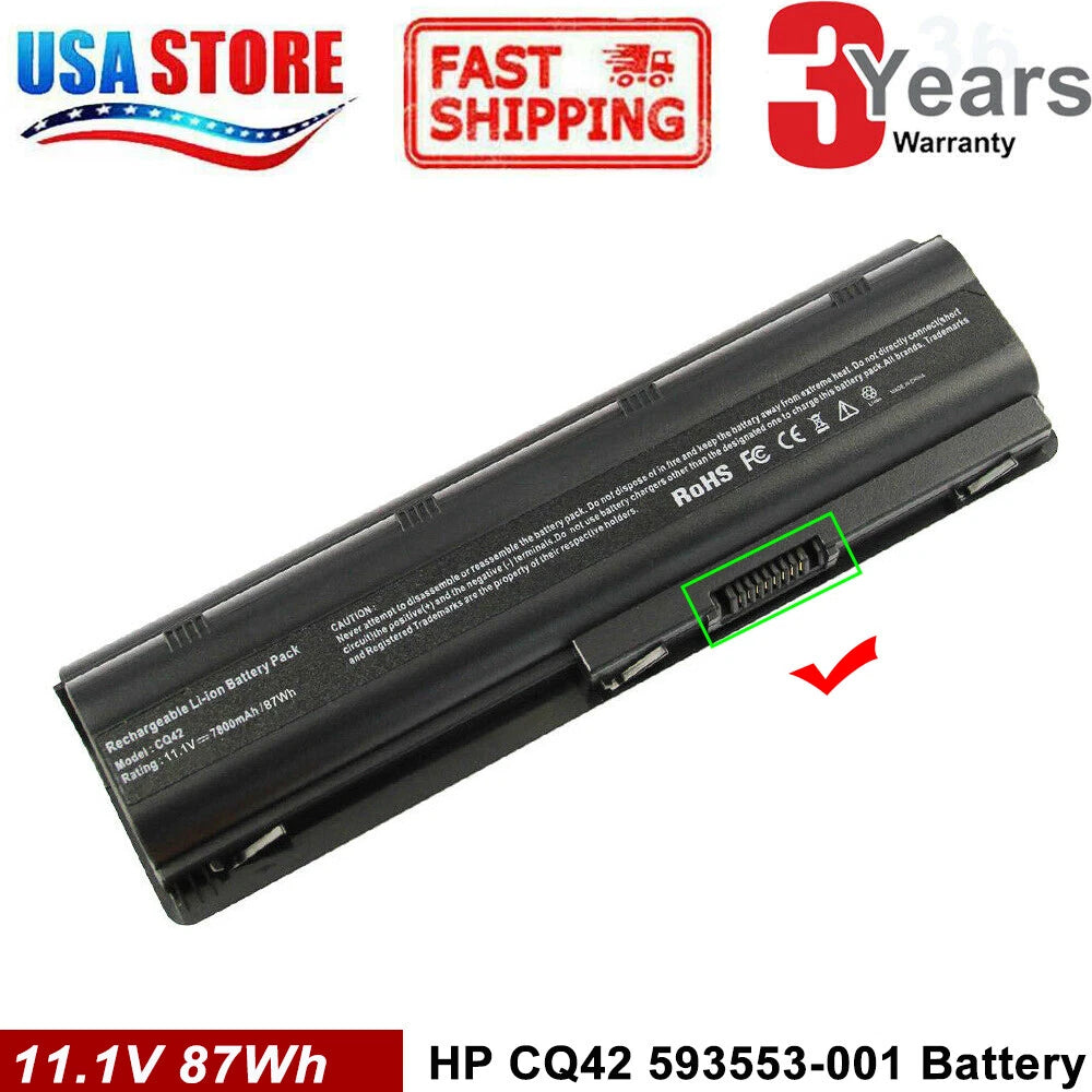 CQ42 For HP 2000-425NR Laptop Battery MU06 MU09 593553-001 593554-001 PC 9 Cell