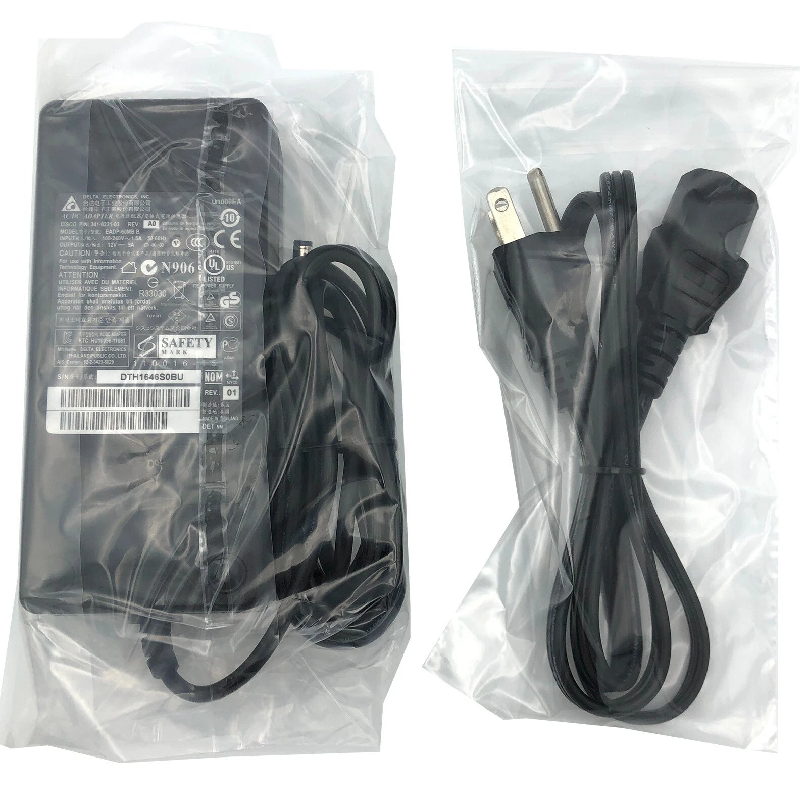 Brand NEW Original Delta EADP-60KB B 60W AC Adapter 341-0231-02 12V 5A Charger