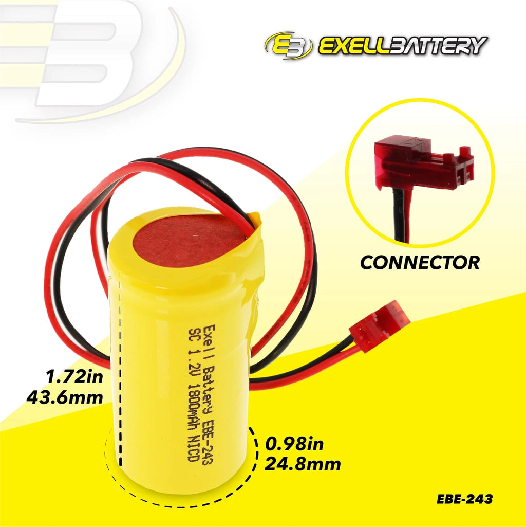 Emergency Lighting Battery Compatible With ANIC1493
