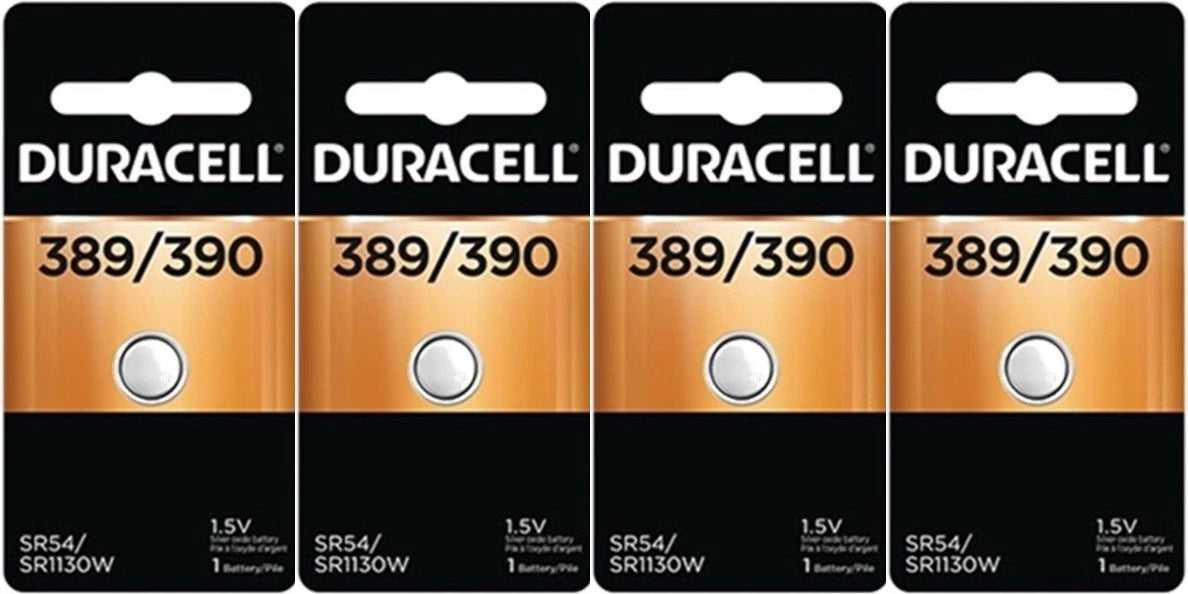 4 Original Duracell SR1130SW 390 Button Batteries