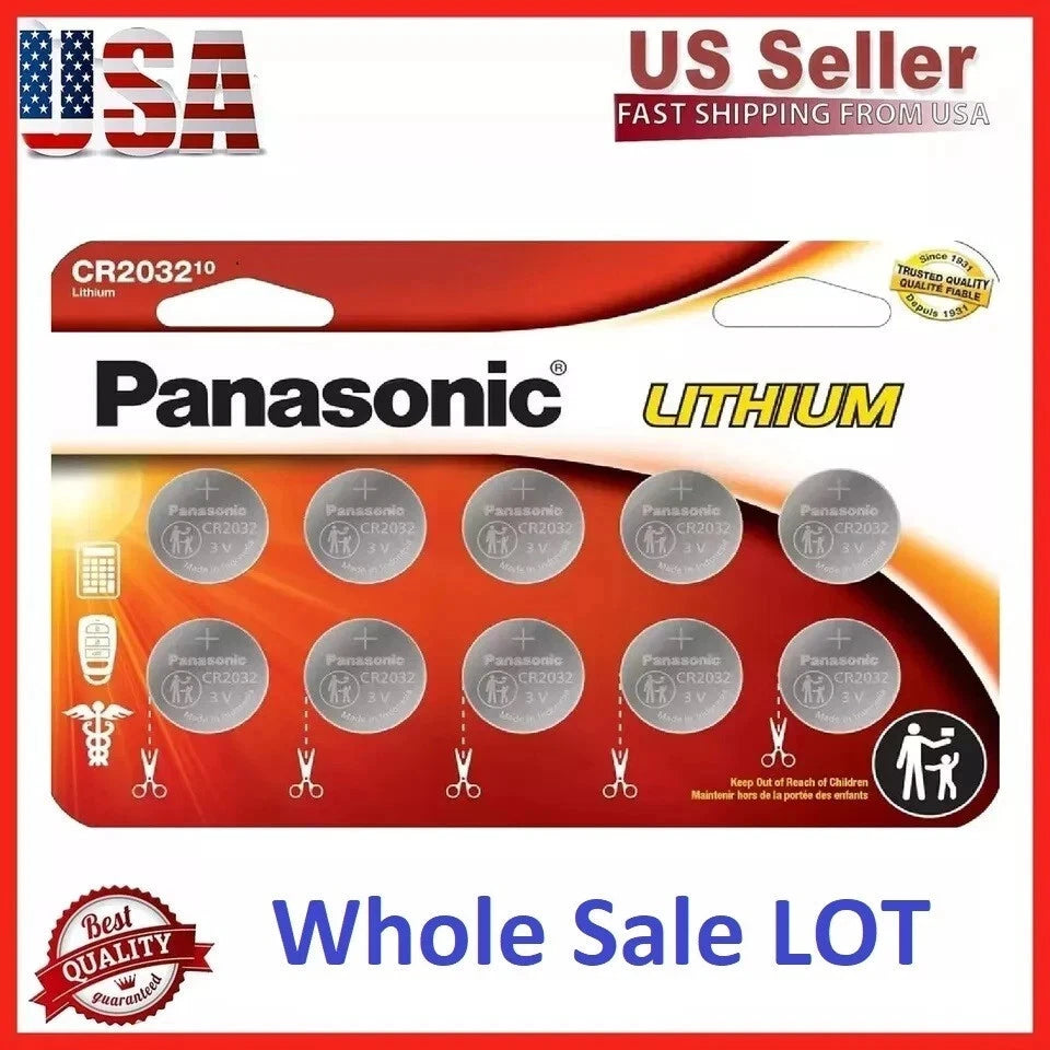 20 x PANASONIC LITHIUM BATTERY 3V CR2032 CR 2032 BR2032 DL2032 Button Cell Watch