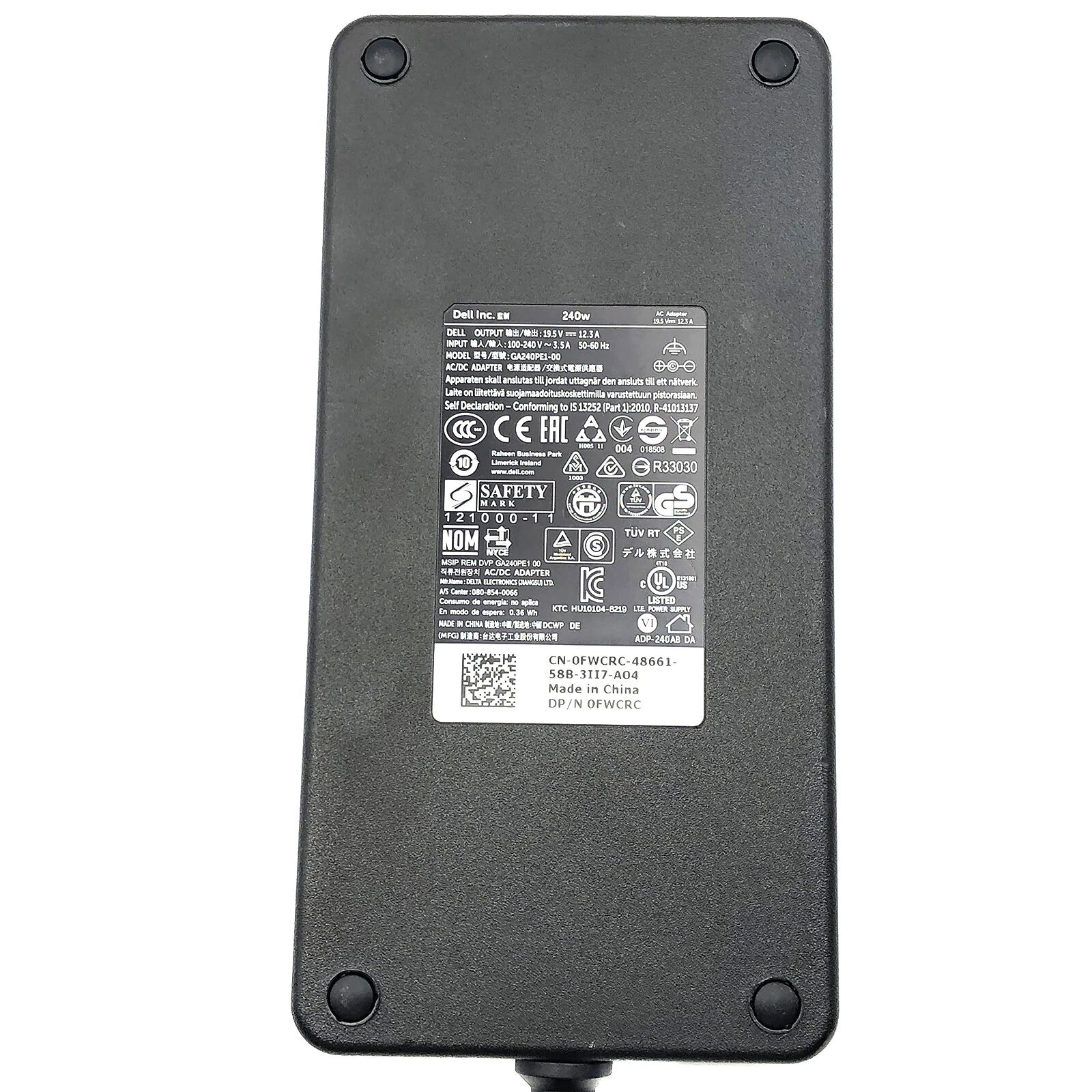 Genuine Dell Precision 15 7510 17 7710 7520 Laptop AC Power Adapter Charger