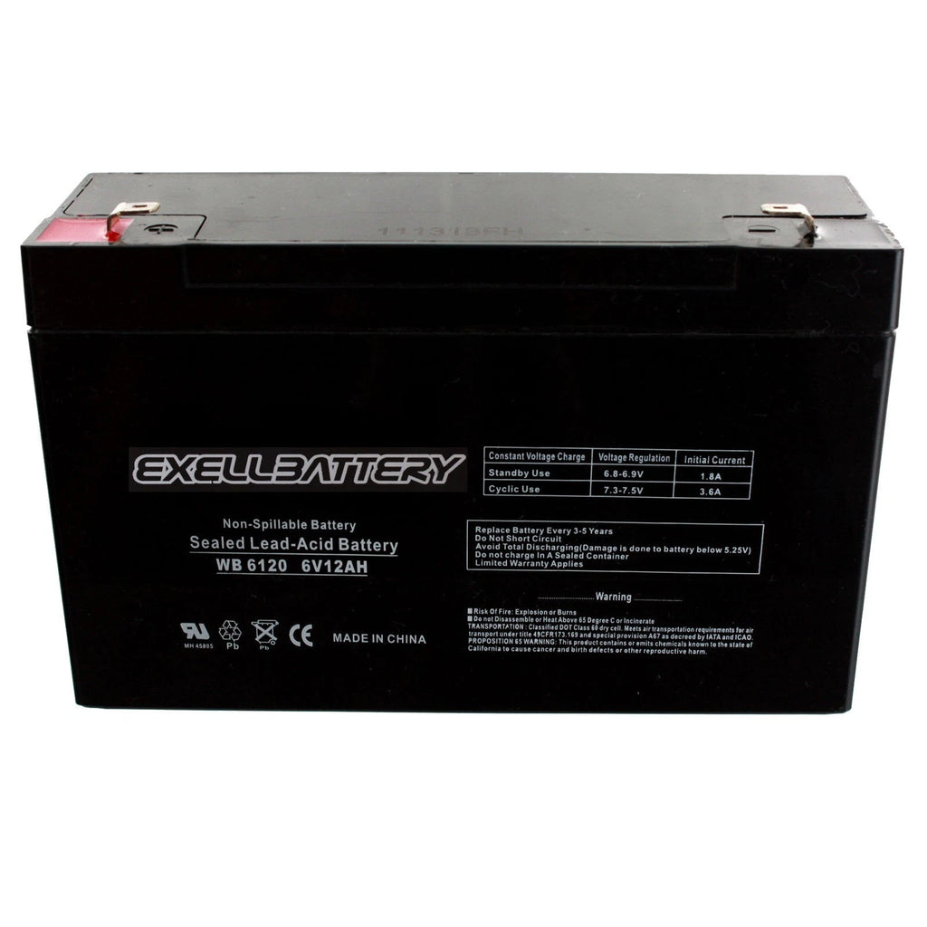 Fresh 6volt 12Ah Battery for 6V Kids Ride on Cars & Motorcycles