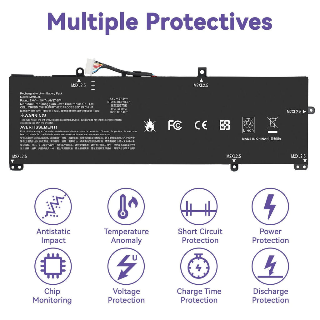 MM02XL Battery For HP Pavilion 13-AN HSTNN-DB8U HSTNN-IB8Q L27868-2D1 L28076-005