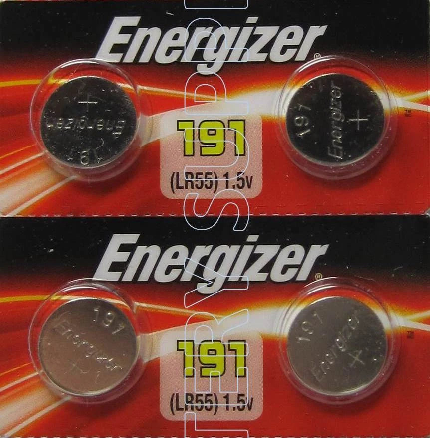Energizer LR1120 AG8 LR55 191 Alkaline Batteries x 4