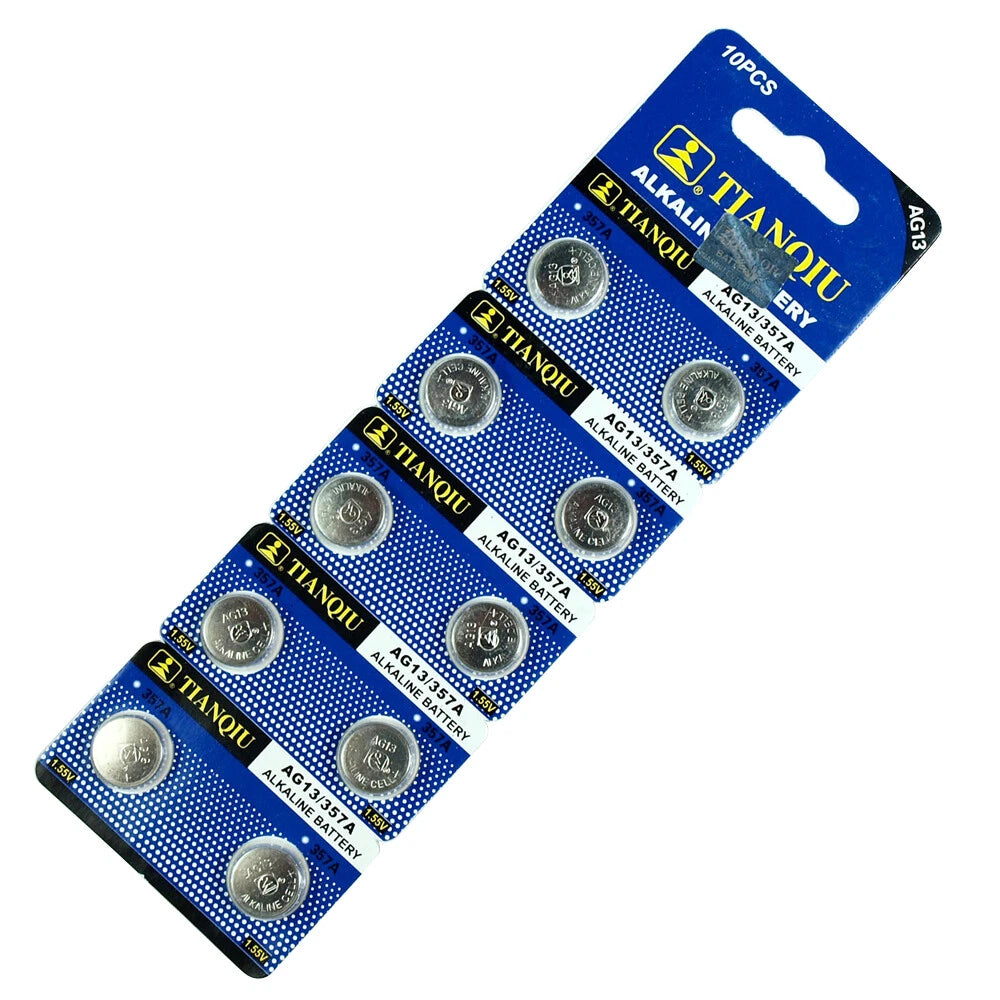 20 PCS LR44 AG13 357 LR1154 Alkaline Battery 1.55V Button Cell for Watch Remote