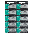 Murata 376 SR626W (10 piece) SR626 V377 Watch Battery USA seller