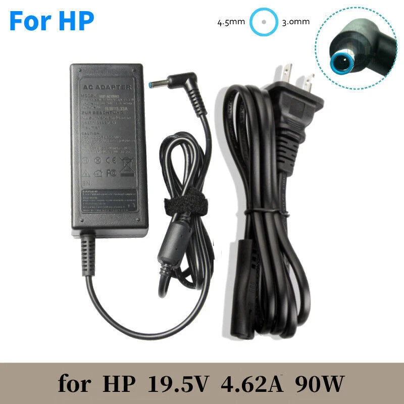 Charger for HP Laptop Computer 65W 45W Smart Blue Tip Power Adapter AC Notebook