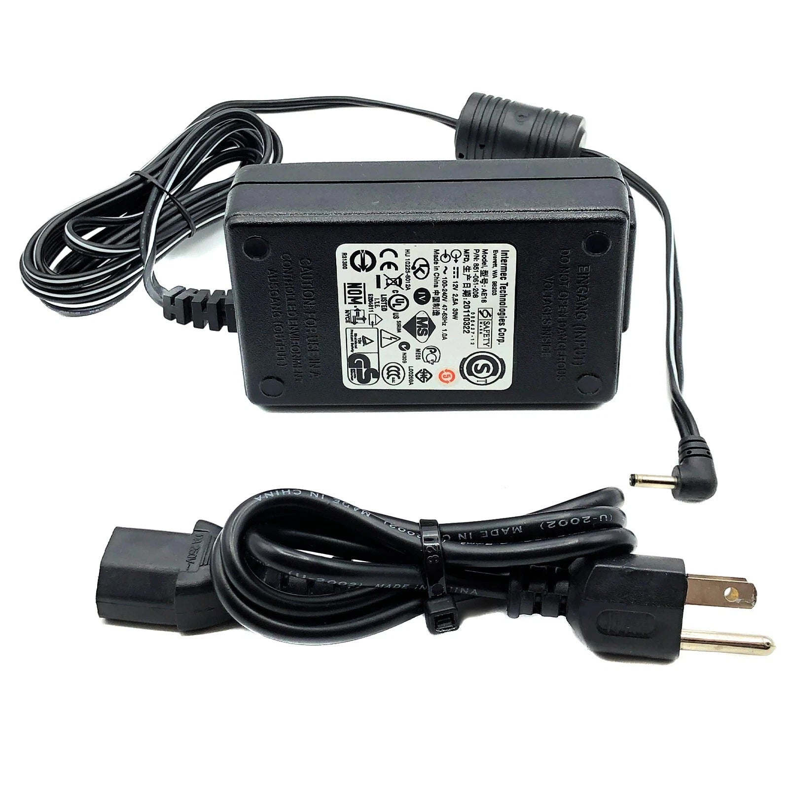 Open Box Original Intermec AE16 AC Power Supply Adapter 12V 2.5A 30W Charger