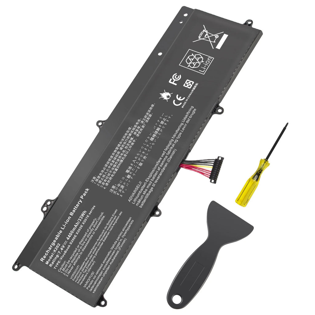 ??X202 C21-X202 Battery For ASUS VivoBook X202E S200 S200E X201 X201E Q200E 33WH