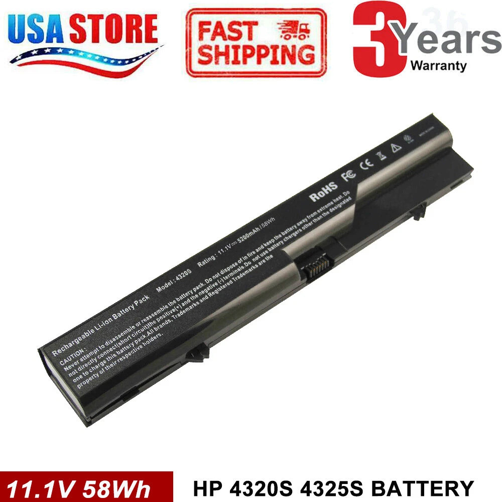 Battery For HP ProBook 4320s 4325s 4326s 4421s 4425s 4520s 4525s 4420s 320 FAST