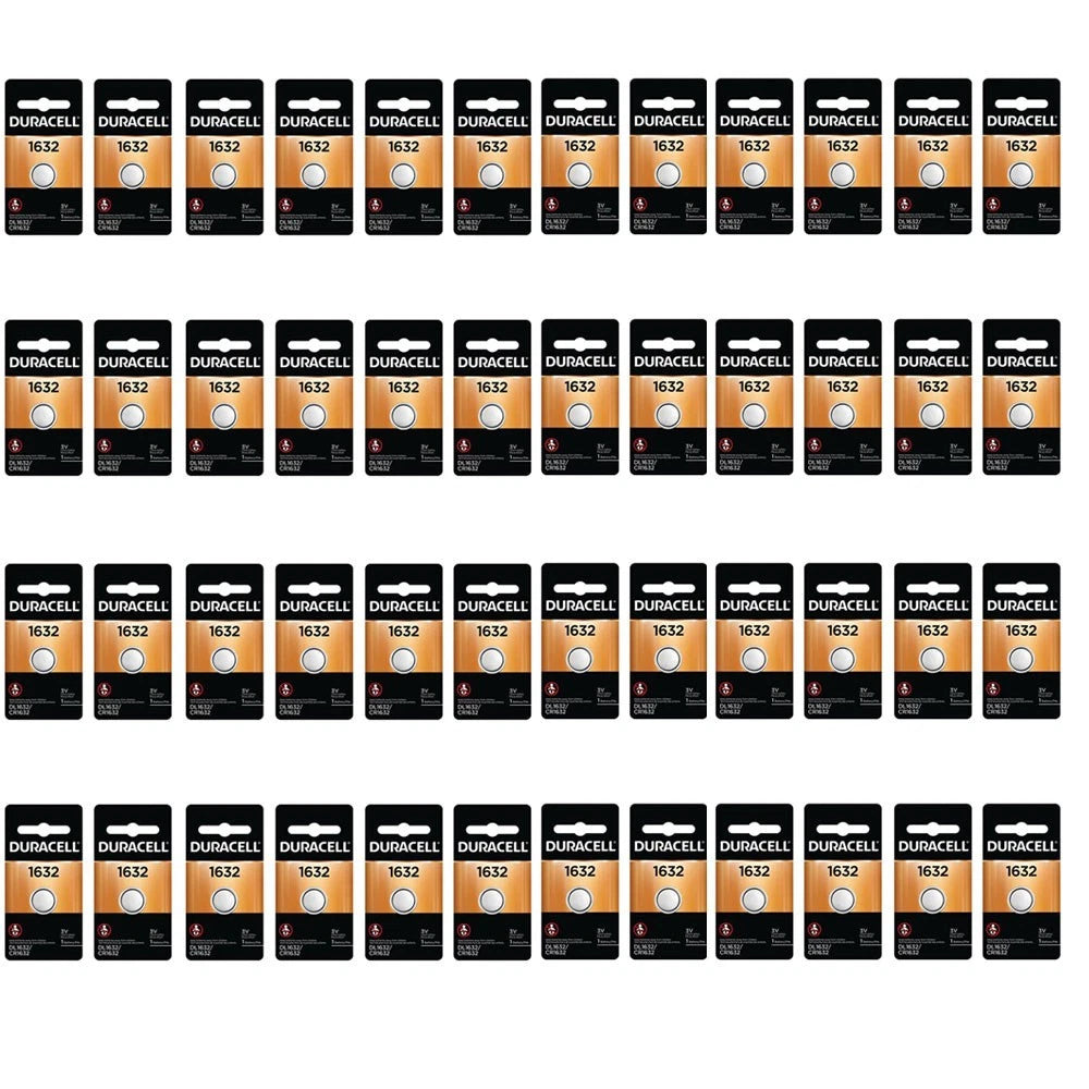 48x Duracell 1632 DL1632 CR 1632 3V Lithium Coin Battery