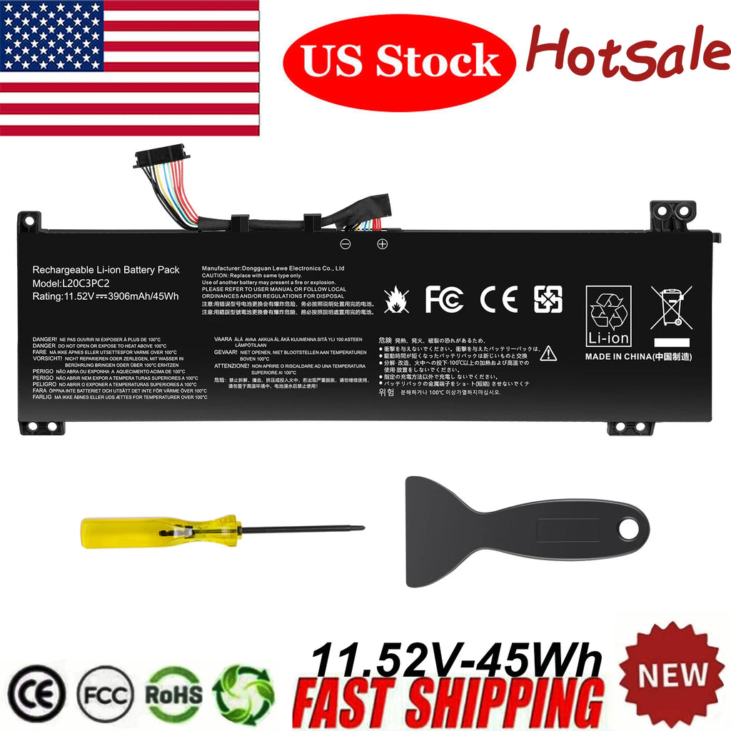 L20C3PC2 Battery for Lenovo Ideapad Gaming 3-15IHU6 3-15ACH6 82K20015US L20M3PC2