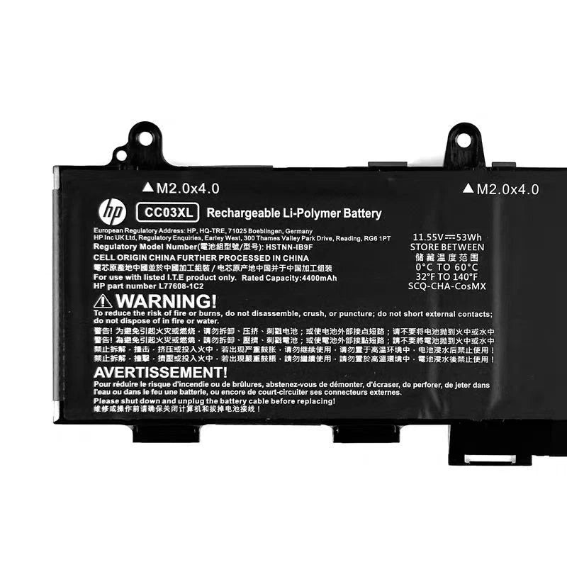 Genuine CC03X Battery for HP ZBook Firefly 14 G7 G8 EliteBook 830 835 840 845 G7