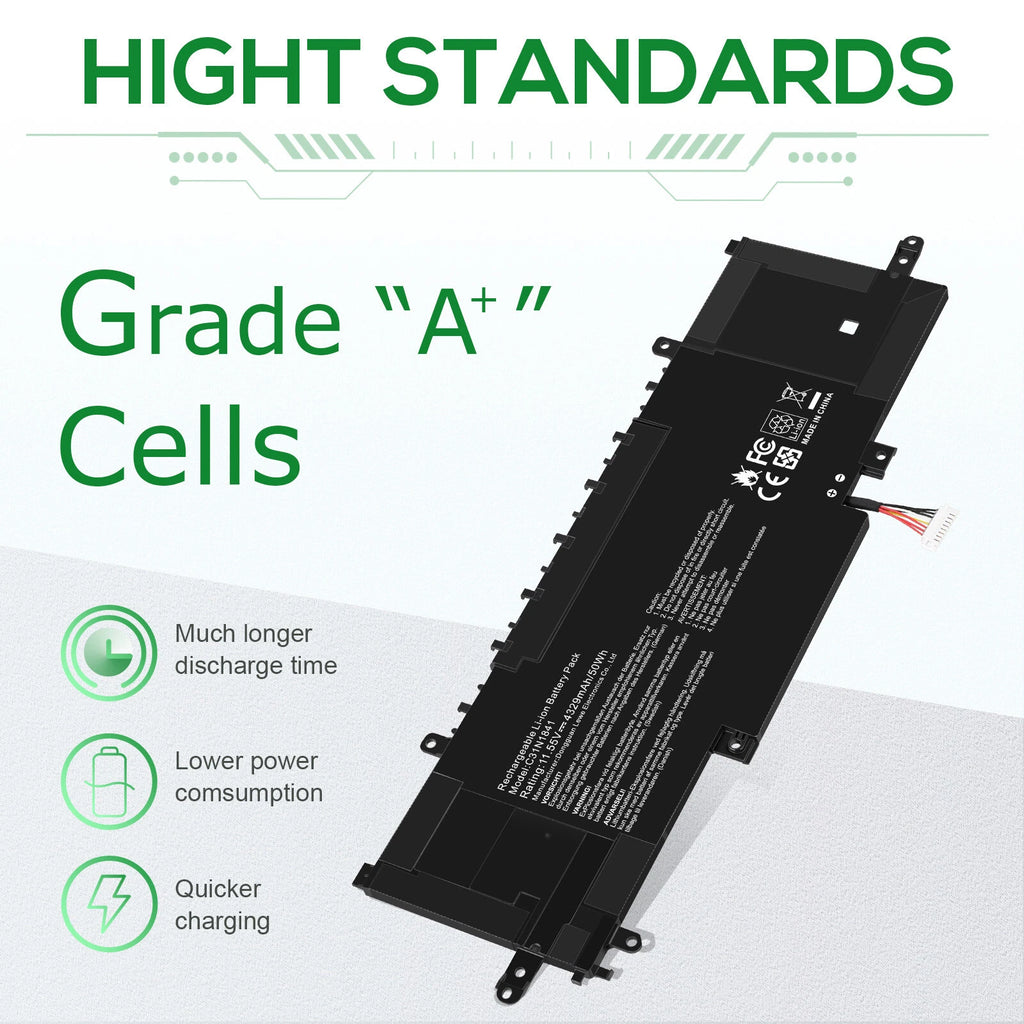 C31N1841 Battery For ASUS ZenBook UX334FL UX333FAC UX433FL UX433FLC UX434FA