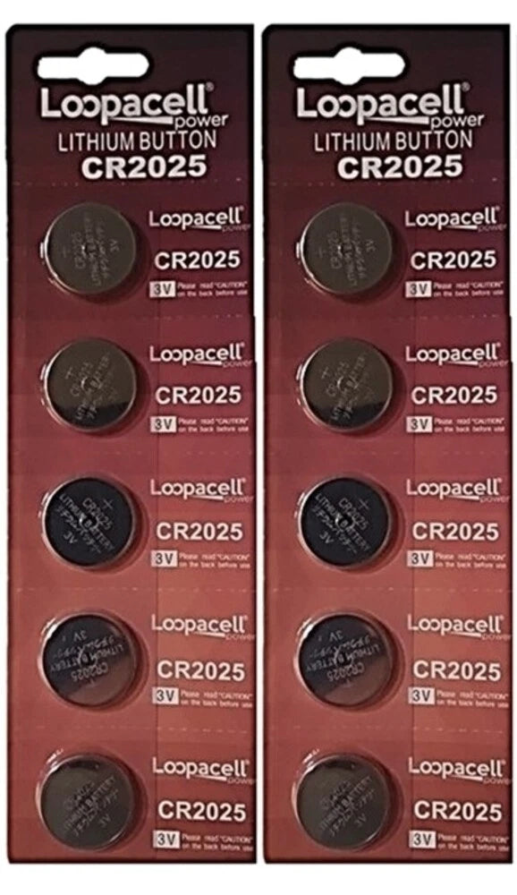 *FRESHLY NEW* 10x CR2025 Battery High Quality Loopacell 3V lithium batteries