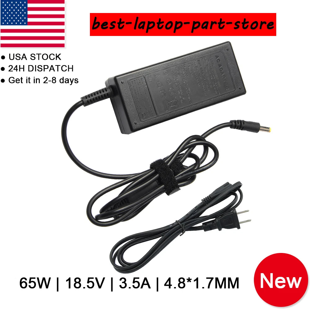 AC Adapter Battery Charger for HP Pavilion DV6700 DV6000 DV5000 Laptop Power 65W
