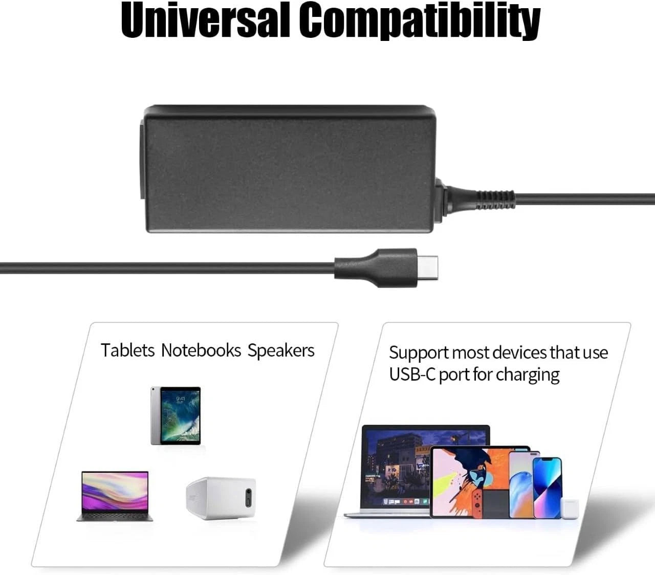 For Lenovo 65W USB-C Ac Adapter Charger For P51s P52s E485 E580 T470 X280 TP25