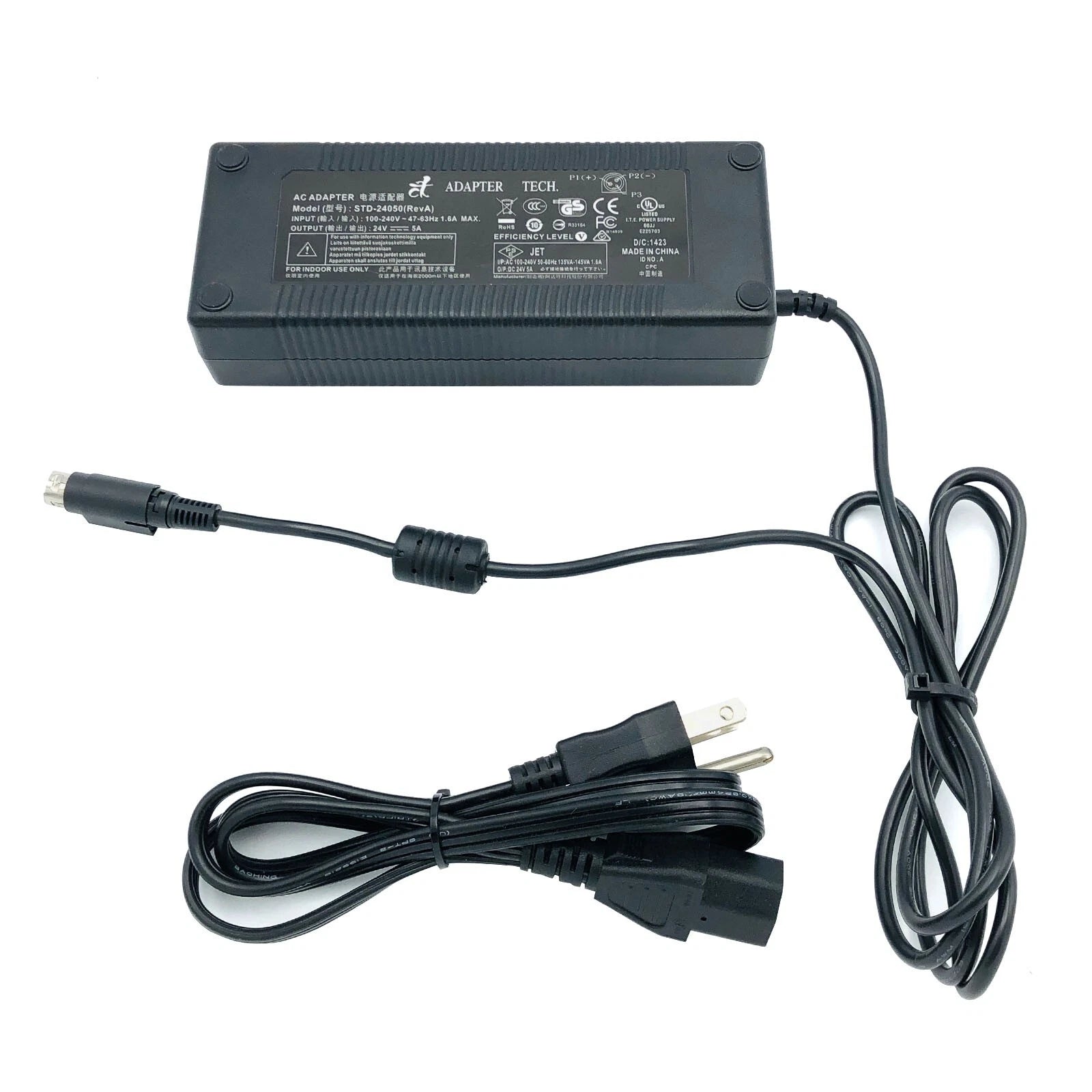 NEW Genuine AC Adapter Adapter Tech AC Adapter STD-24050 Power Supply 24V 5A