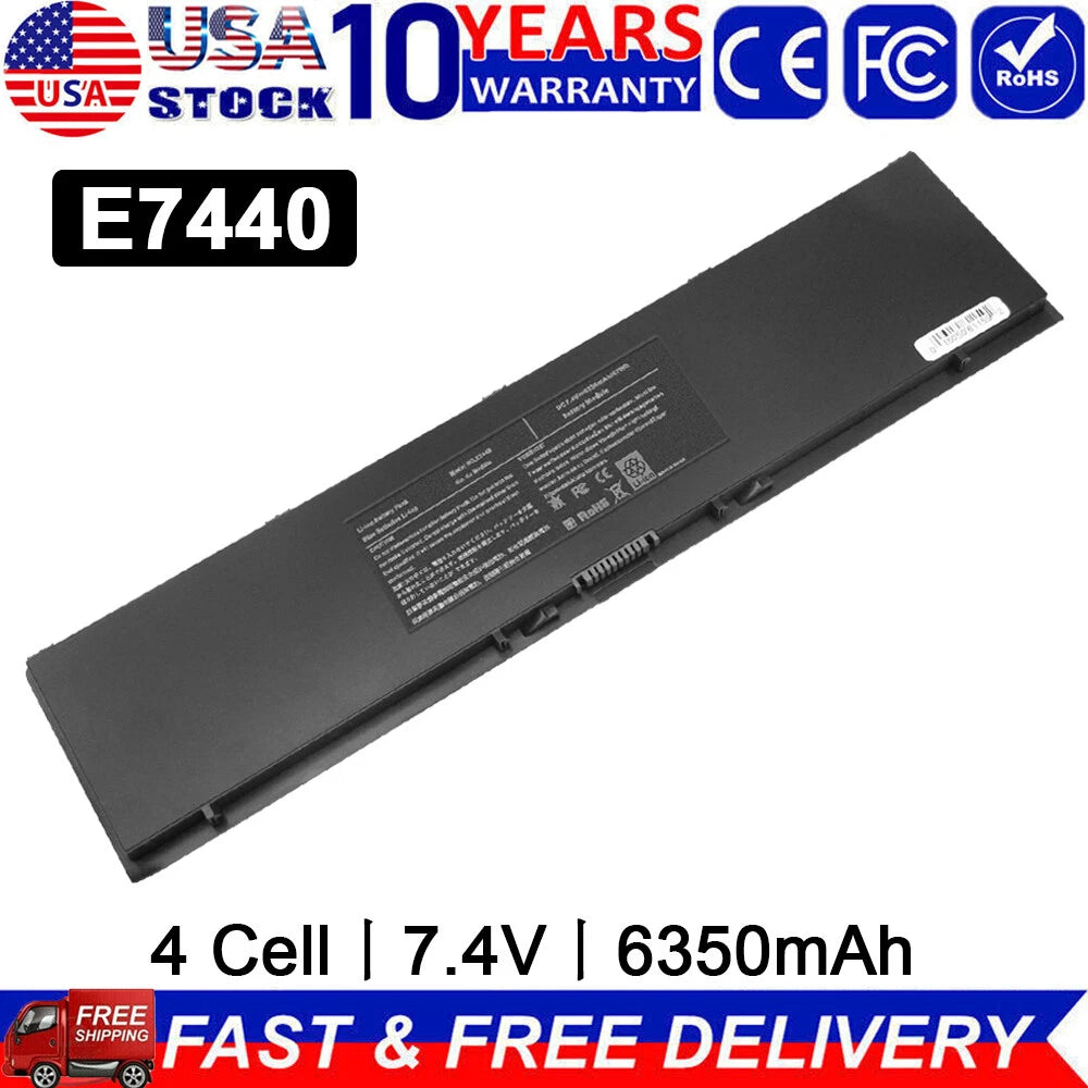 PFXCR 34GKR Battery For Dell Latitude 14 7000 E7440 E7450 E7420 T19VW / Charger