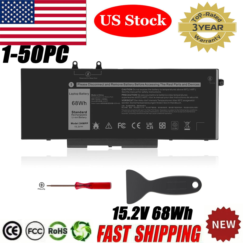 Lot 3HWPP Battery for Latitude 5401 5410 5411 5501 5510 5511 Precision 3541 3551