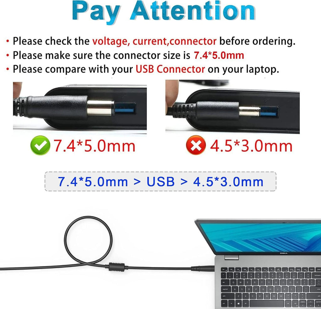 FOR DELL HA65NS5-00 90W Laptop AC Adapter Charger Power Supply Adaptor HA65NM130