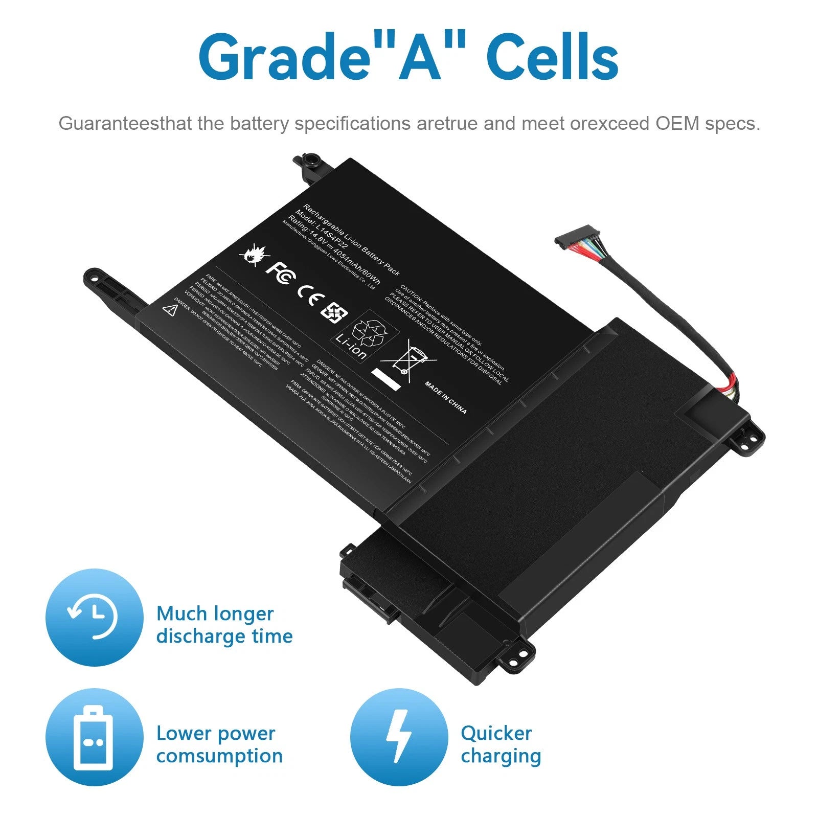 L14M4P23 L14S4P22 L14L4P22 Battery for Lenovo IdeaPad Y701 Y700-14ISK Y700-15ISK