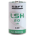 Saft LSH20 - 3.6 Volt Primary Lithium D Battery - Saft # 500205