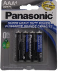 20 Super Heavy Duty Power Panasonic Triple AAA 1.5V Carbon Zinc Batteries 5x4