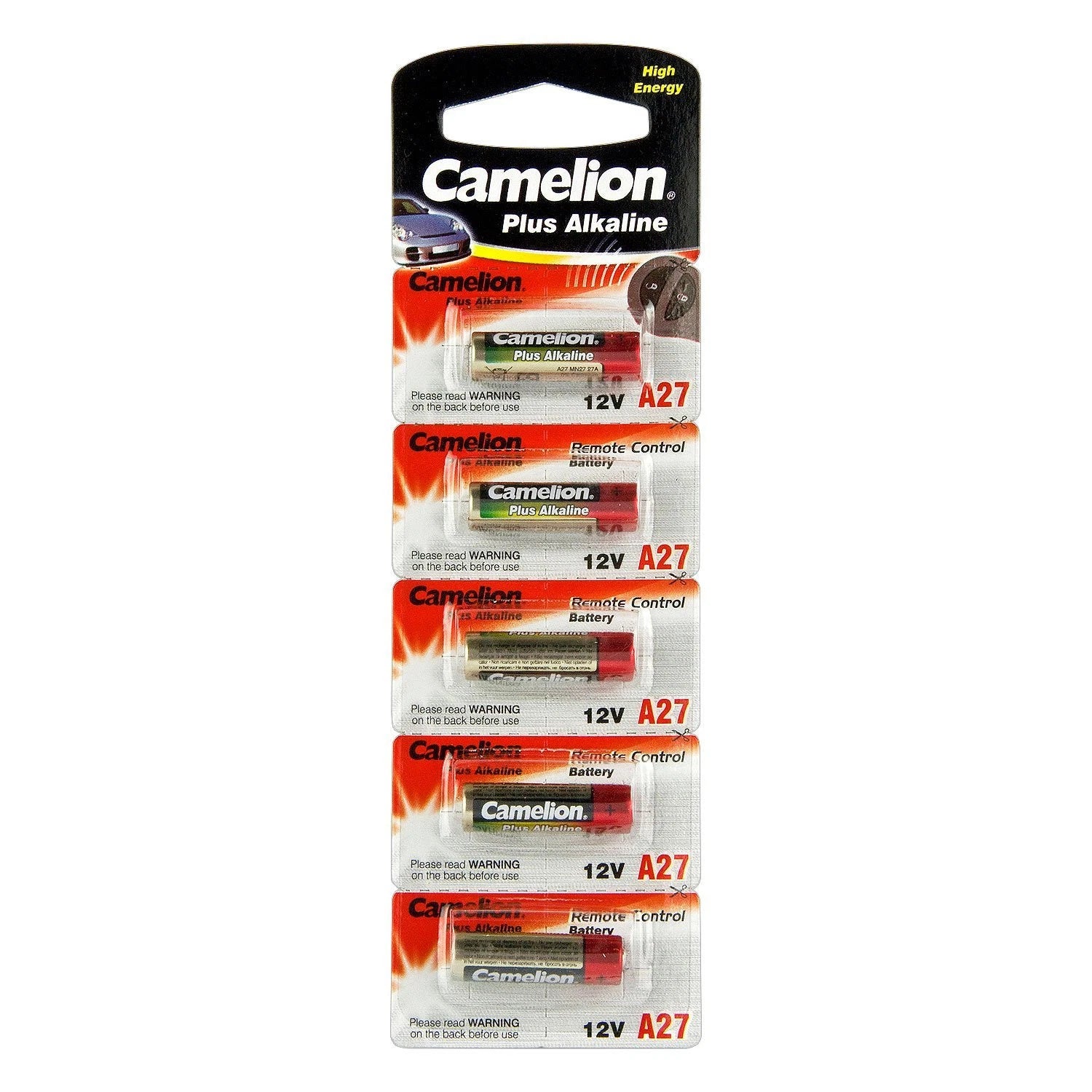 A27 Premium Alkaline Batteries 12V 5 pack
