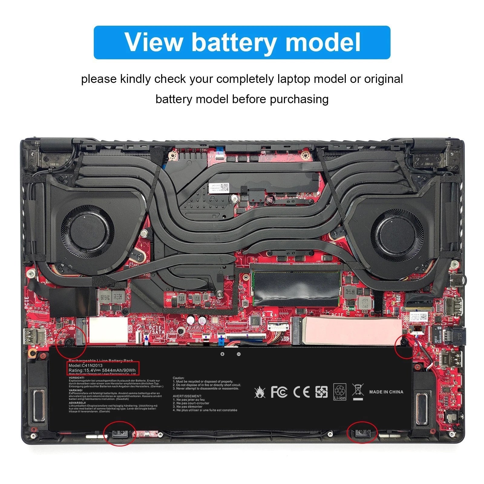 ?Battery C41N2013 For Asus ROG Zephyrus M16 GU603 S17 GX703 G15 GA503 C41N2013-1