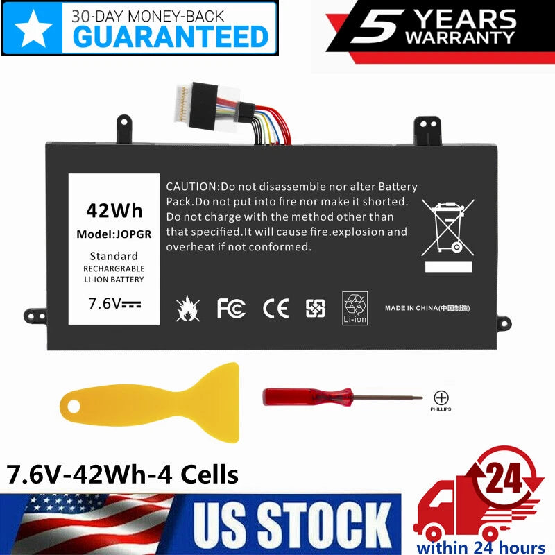 J0PGR Laptop Battery for Dell Latitude 5290 2-in-1, 12 5285 2-in-1 Laptop 0FTH6F