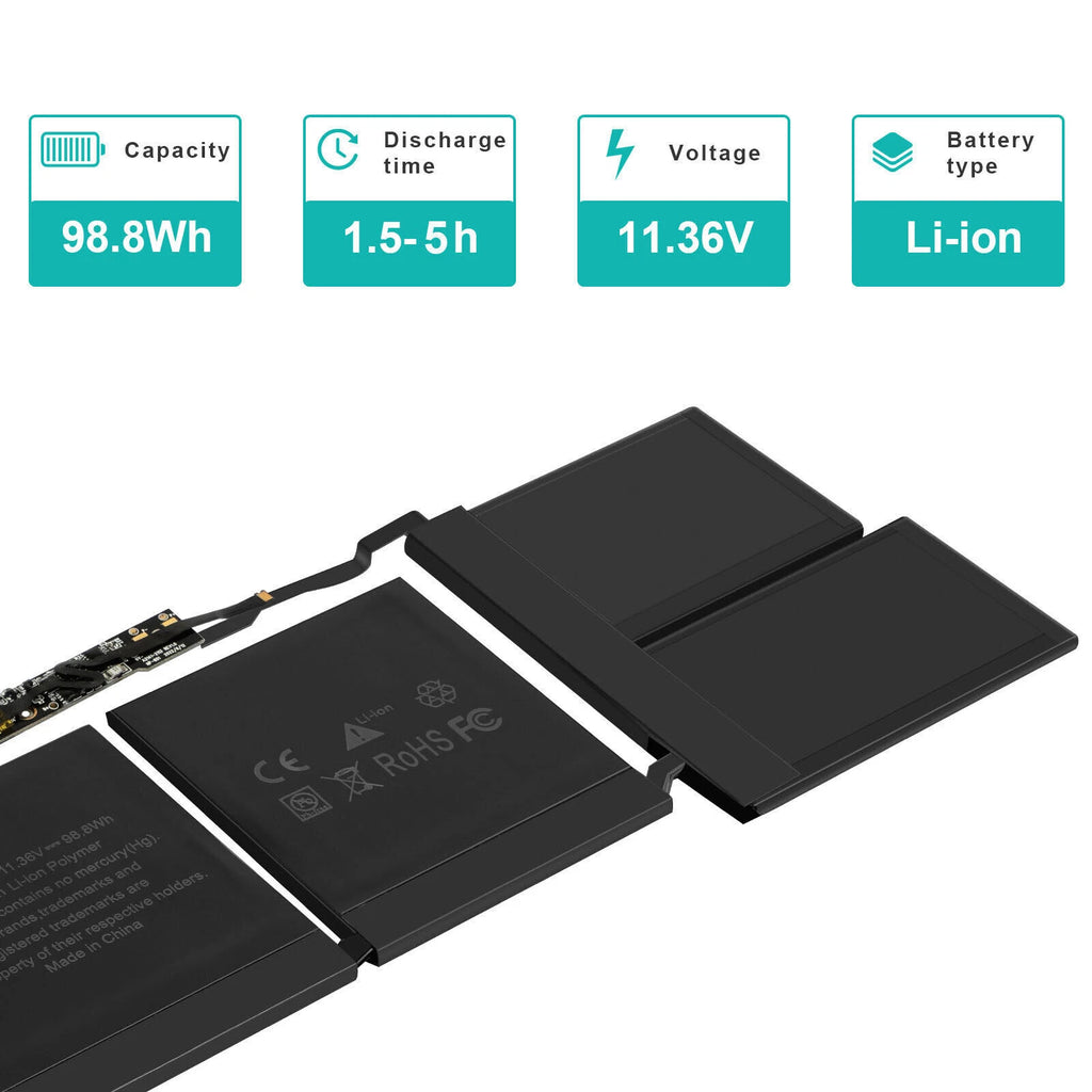 A2113 Battery for Apple MacBook Pro 16'' A2141 2019 2020 EMC 3347 16,4 Series