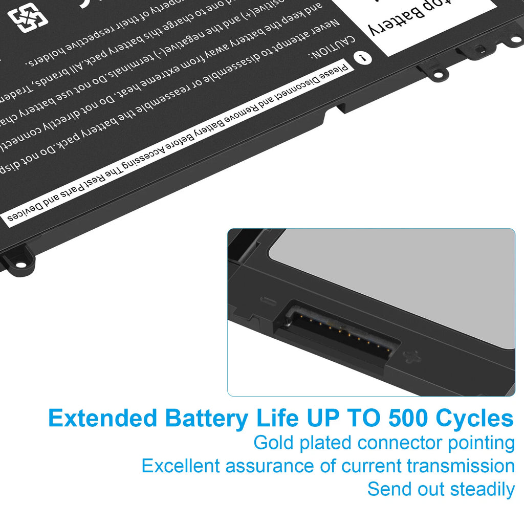 6MT4T Battery For Dell Latitude E5470 E5570 79VRK 7V69Y TXF9M 62Wh 7.6V