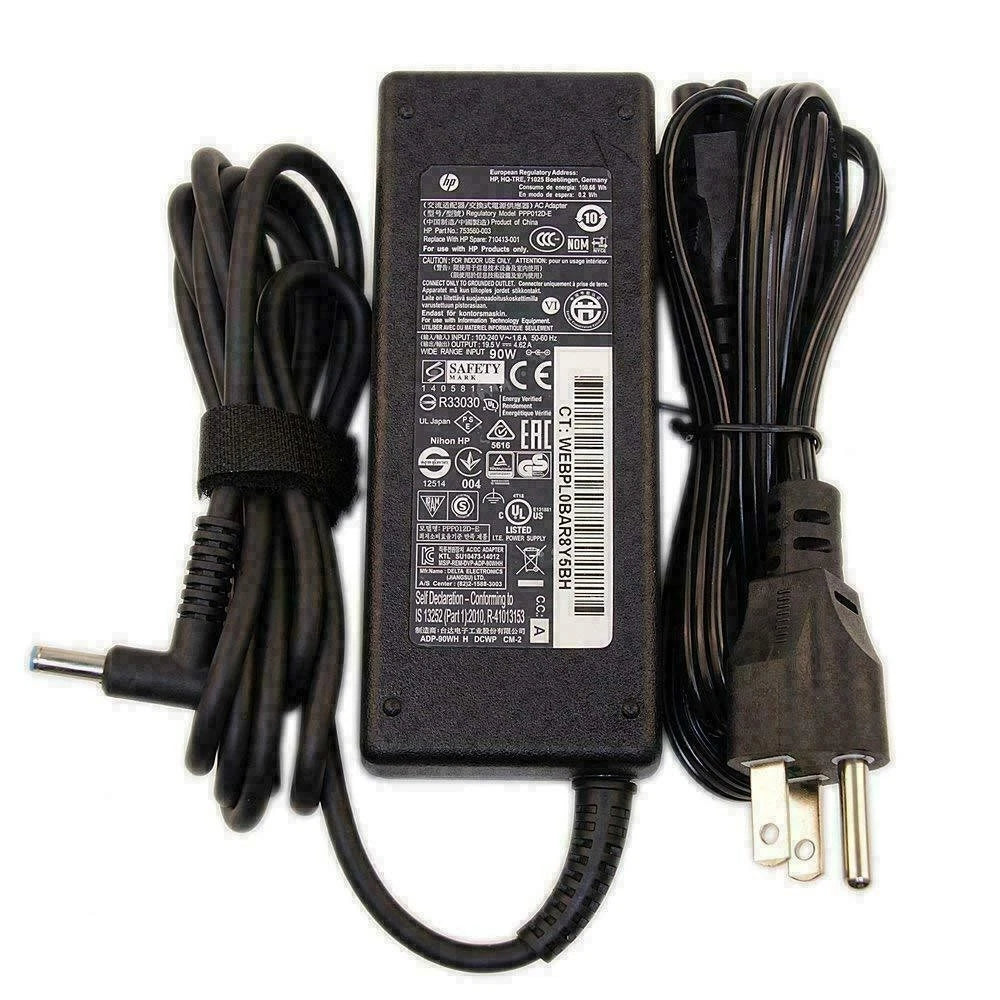 Genuine OEM 90W 19.5V 4.62A HP AC Adapter Charger 709986-003 710413-001 Blue Ti