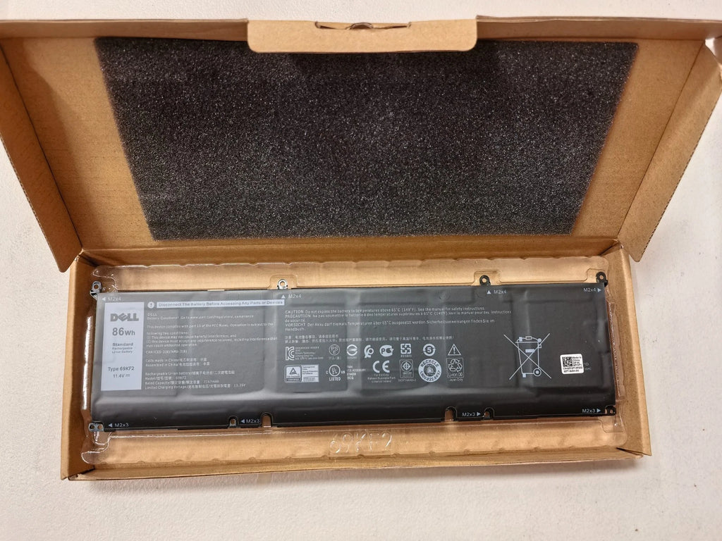 OEM NEW 86Wh 69KF2 Battery Dell XPS 15 9500 Precision 5550 M59JH M15 M17